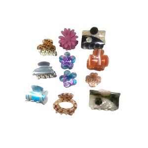 Barrettes Pony Tail Holder Clips Combs Lot Of 11